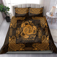 Personalized Anglesey Ynys Mon Bedding Set Gold Standing Stone Celtic-inspired - Wonder Print Shop