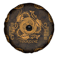 Personalized Anglesey Ynys Mon Spare Tire Cover Gold Standing Stone Celtic-inspired - Wonder Print Shop