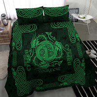 Personalized Anglesey Ynys Mon Bedding Set Green Standing Stone Celtic-inspired - Wonder Print Shop