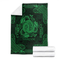 Personalized Anglesey Ynys Mon Blanket Green Standing Stone Celtic-inspired - Wonder Print Shop