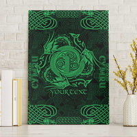 Personalized Anglesey Ynys Mon Canvas Wall Art Green Standing Stone Celtic-inspired - Wonder Print Shop