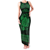 Personalized Anglesey Ynys Mon Family Matching Tank Maxi Dress and Hawaiian Shirt Green Standing Stone Celtic-inspired - Wonder Print Shop