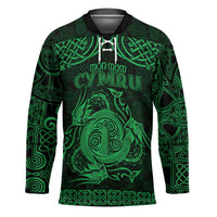 Personalized Anglesey Ynys Mon Hockey Jersey Green Standing Stone Celtic-inspired - Wonder Print Shop