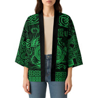 Personalized Anglesey Ynys Mon Kimono Green Standing Stone Celtic-inspired - Wonder Print Shop