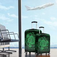 Personalized Anglesey Ynys Mon Luggage Cover Green Standing Stone Celtic-inspired - Wonder Print Shop