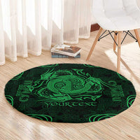 Personalized Anglesey Ynys Mon Round Carpet Green Standing Stone Celtic-inspired - Wonder Print Shop