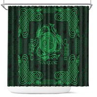 Personalized Anglesey Ynys Mon Shower Curtain Green Standing Stone Celtic-inspired - Wonder Print Shop