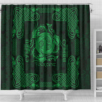 Personalized Anglesey Ynys Mon Shower Curtain Green Standing Stone Celtic-inspired - Wonder Print Shop