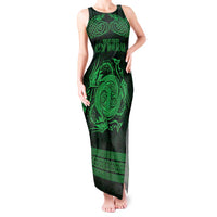 Personalized Anglesey Ynys Mon Tank Maxi Dress Green Standing Stone Celtic-inspired - Wonder Print Shop