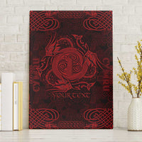 Personalized Anglesey Ynys Mon Canvas Wall Art Red Standing Stone Celtic-inspired - Wonder Print Shop