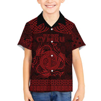 Personalized Anglesey Ynys Mon Family Matching Summer Maxi Dress and Hawaiian Shirt Red Standing Stone Celtic-inspired - Wonder Print Shop