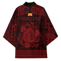 Personalized Anglesey Ynys Mon Kimono Red Standing Stone Celtic-inspired - Wonder Print Shop
