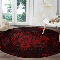 Personalized Anglesey Ynys Mon Round Carpet Red Standing Stone Celtic-inspired - Wonder Print Shop