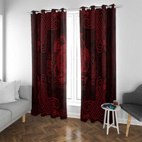 Personalized Anglesey Ynys Mon Window Curtain Red Standing Stone Celtic-inspired - Wonder Print Shop