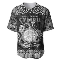 Personalized Brecknockshire Sir Frycheiniog Baseball Jersey Black Brecon Beacons Mountain Celtic-inspired - Wonder Print Shop
