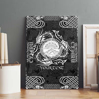 Personalized Brecknockshire Sir Frycheiniog Canvas Wall Art Black Brecon Beacons Mountain Celtic-inspired - Wonder Print Shop