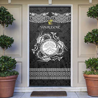 Personalized Brecknockshire Sir Frycheiniog Door Cover Black Brecon Beacons Mountain Celtic-inspired - Wonder Print Shop