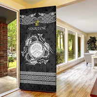 Personalized Brecknockshire Sir Frycheiniog Door Cover Black Brecon Beacons Mountain Celtic-inspired - Wonder Print Shop