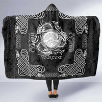 Personalized Brecknockshire Sir Frycheiniog Hooded Blanket Black Brecon Beacons Mountain Celtic-inspired - Wonder Print Shop