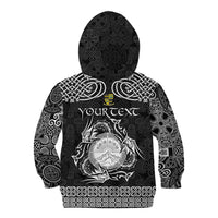 Personalized Brecknockshire Sir Frycheiniog Kid Hoodie Black Brecon Beacons Mountain Celtic-inspired - Wonder Print Shop