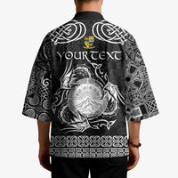 Personalized Brecknockshire Sir Frycheiniog Kimono Black Brecon Beacons Mountain Celtic-inspired - Wonder Print Shop