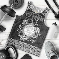 Personalized Brecknockshire Sir Frycheiniog Men Tank Top Black Brecon Beacons Mountain Celtic-inspired - Wonder Print Shop