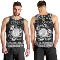 Personalized Brecknockshire Sir Frycheiniog Men Tank Top Black Brecon Beacons Mountain Celtic-inspired - Wonder Print Shop