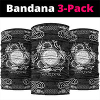 Personalized Brecknockshire Sir Frycheiniog Neck Gaiter Black Brecon Beacons Mountain Celtic-inspired - Wonder Print Shop