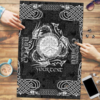 Personalized Brecknockshire Sir Frycheiniog Puzzle Black Brecon Beacons Mountain Celtic-inspired - Wonder Print Shop