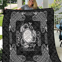 Personalized Brecknockshire Sir Frycheiniog Quilt Black Brecon Beacons Mountain Celtic-inspired - Wonder Print Shop