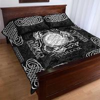 Personalized Brecknockshire Sir Frycheiniog Quilt Bed Set Black Brecon Beacons Mountain Celtic-inspired - Wonder Print Shop