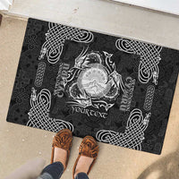 Personalized Brecknockshire Sir Frycheiniog Rubber Doormat Black Brecon Beacons Mountain Celtic-inspired - Wonder Print Shop