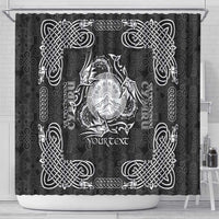 Personalized Brecknockshire Sir Frycheiniog Shower Curtain Black Brecon Beacons Mountain Celtic-inspired - Wonder Print Shop