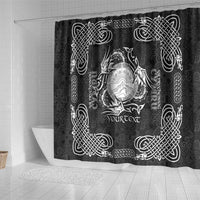 Personalized Brecknockshire Sir Frycheiniog Shower Curtain Black Brecon Beacons Mountain Celtic-inspired - Wonder Print Shop