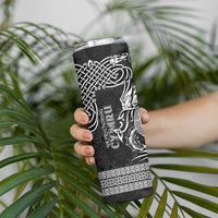 Personalized Brecknockshire Sir Frycheiniog Skinny Tumbler Black Brecon Beacons Mountain Celtic-inspired - Wonder Print Shop