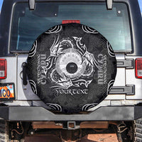 Personalized Brecknockshire Sir Frycheiniog Spare Tire Cover Black Brecon Beacons Mountain Celtic-inspired - Wonder Print Shop