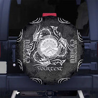 Personalized Brecknockshire Sir Frycheiniog Spare Tire Cover Black Brecon Beacons Mountain Celtic-inspired - Wonder Print Shop