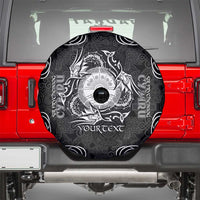 Personalized Brecknockshire Sir Frycheiniog Spare Tire Cover Black Brecon Beacons Mountain Celtic-inspired - Wonder Print Shop