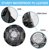 Personalized Brecknockshire Sir Frycheiniog Spare Tire Cover Black Brecon Beacons Mountain Celtic-inspired - Wonder Print Shop