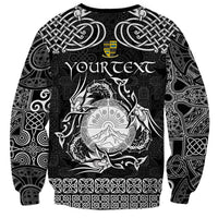 Personalized Brecknockshire Sir Frycheiniog Sweatshirt Black Brecon Beacons Mountain Celtic-inspired - Wonder Print Shop
