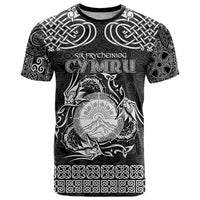 Personalized Brecknockshire Sir Frycheiniog T Shirt Black Brecon Beacons Mountain Celtic-inspired - Wonder Print Shop