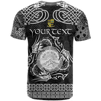 Personalized Brecknockshire Sir Frycheiniog T Shirt Black Brecon Beacons Mountain Celtic-inspired - Wonder Print Shop