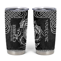 Personalized Brecknockshire Sir Frycheiniog Tumbler Cup Black Brecon Beacons Mountain Celtic-inspired - Wonder Print Shop
