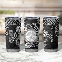 Personalized Brecknockshire Sir Frycheiniog Tumbler Cup Black Brecon Beacons Mountain Celtic-inspired - Wonder Print Shop