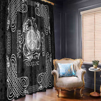 Personalized Brecknockshire Sir Frycheiniog Window Curtain Black Brecon Beacons Mountain Celtic-inspired - Wonder Print Shop
