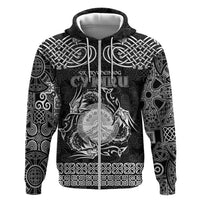 Personalized Brecknockshire Sir Frycheiniog Zip Hoodie Black Brecon Beacons Mountain Celtic-inspired - Wonder Print Shop