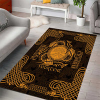 Personalized Brecknockshire Sir Frycheiniog Area Rug Gold Brecon Beacons Mountain Celtic-inspired - Wonder Print Shop