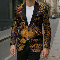 Personalized Brecknockshire Sir Frycheiniog Blazer Gold Brecon Beacons Mountain Celtic-inspired - Wonder Print Shop