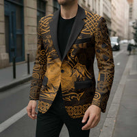 Personalized Brecknockshire Sir Frycheiniog Blazer Gold Brecon Beacons Mountain Celtic-inspired - Wonder Print Shop