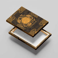 Personalized Brecknockshire Sir Frycheiniog Canvas Wall Art Gold Brecon Beacons Mountain Celtic-inspired - Wonder Print Shop